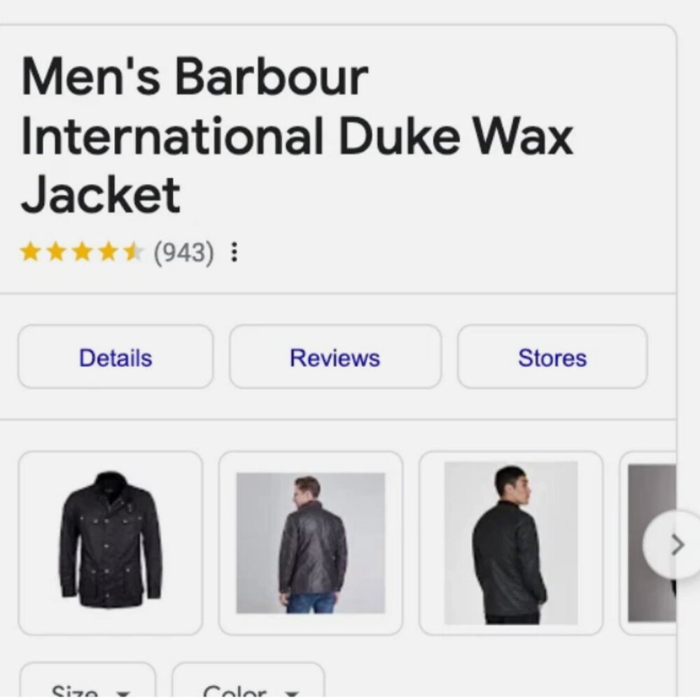 Sage ~ Barbour Tourer DUKE Waxed Motorcycle Jacket MSRP$485 British Heritage - Picture 3 of 16